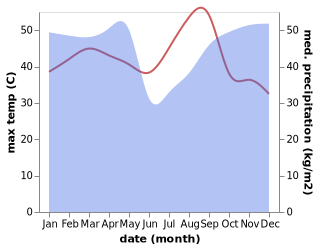 temperature and rainfall during the year in Kasangulu