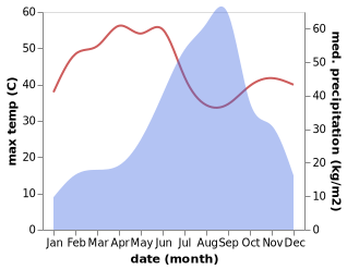 temperature and rainfall during the year in Junagadh