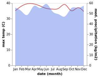 temperature and rainfall during the year in Balaipungut