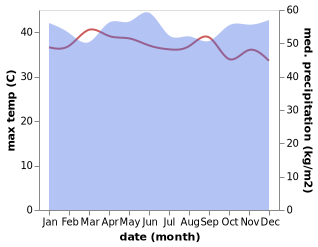 temperature and rainfall during the year in Rantauprapat