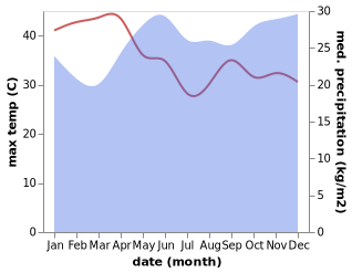 temperature and rainfall during the year in Rongai