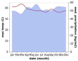 temperature and rainfall during the year in Batang Berjuntai